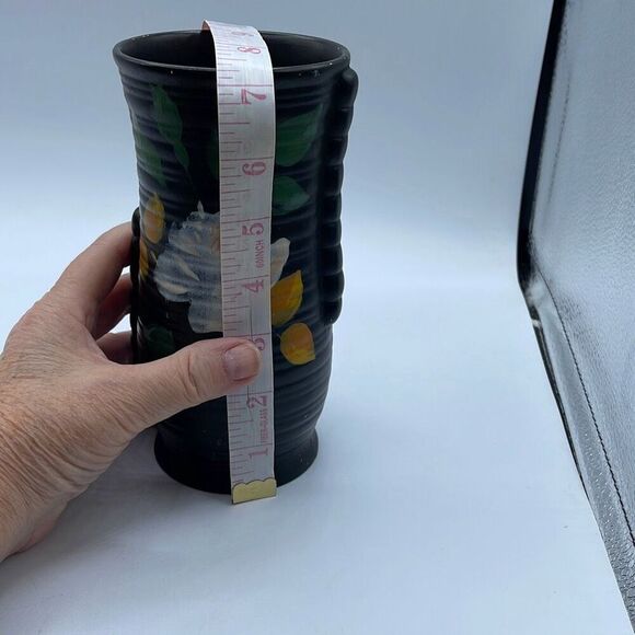 Vintage Brentleigh Ware Rise vase hand painted circa 1930 , made in England - Picture 4 of 10